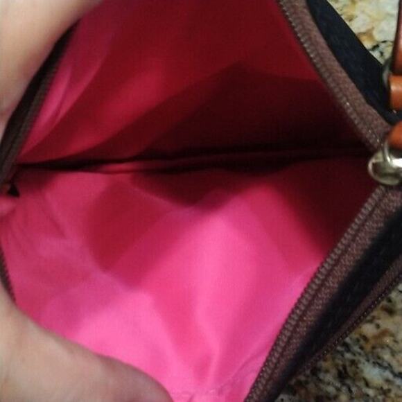 Dooney & Bourke Black Nylon Crossbody Small Mini Shoulder Bag Adjustable - Picture 10 of 14